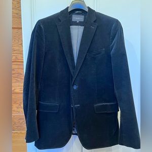 Banana Republic Black Velvet Holiday Blazer